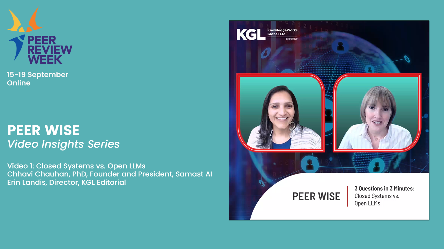 KGL PeerWise Video Insight Series: Closed Systems vs. Open LLMs